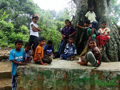 Children Meeting on an Adda